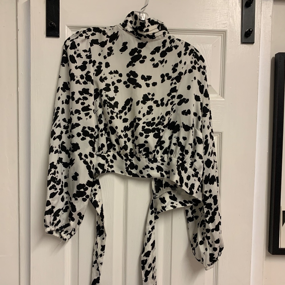DALMATIAN PRINT, OPEN BACK TOP
